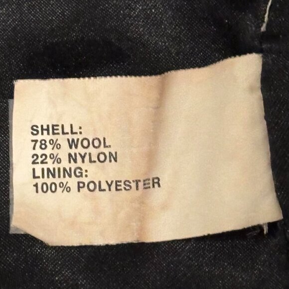 Gap Junior's XS Black wool-blend pea coat with removeable hood - Picture 7 of 8